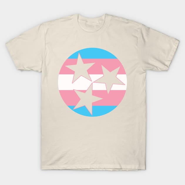 Tennessee TriStar - Transgender Pride T-Shirt by dustinjax